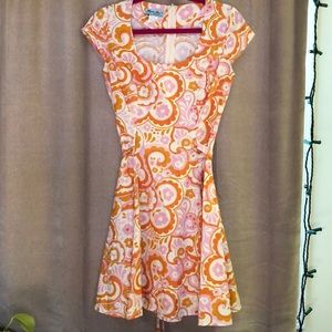 Mandie Bee Heart of Haute 60s Print Dress